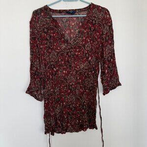 $69 Retail Price | Reitmans Plus Size 16 Paisley Boho Blouse
